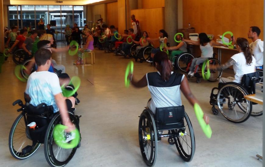 27. Juli: smovey beim internationalen Rollstuhl-Jugend-Camp im SPZ Schweizerischen Paraplegiker-Zentrum, Nottwil 7