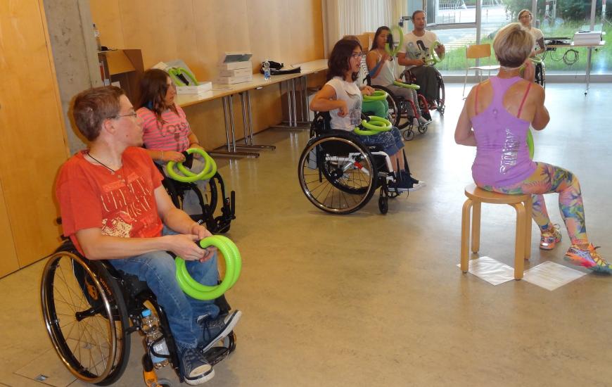 27. Juli: smovey beim internationalen Rollstuhl-Jugend-Camp im SPZ Schweizerischen Paraplegiker-Zentrum, Nottwil 6